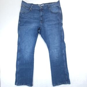 Wrangler Retro Jeans Mens 38x32 (38x30) Blue Relaxed Boot Western Denim